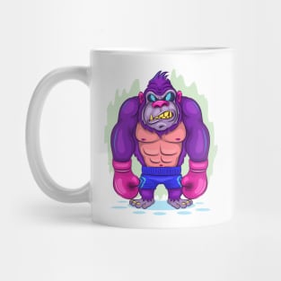 Cartoon Gorilla Boxer. Mug